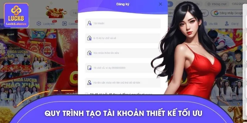 Quy trình tạo tài khoản thiết kế tối ưu, dễ dàng thao tác