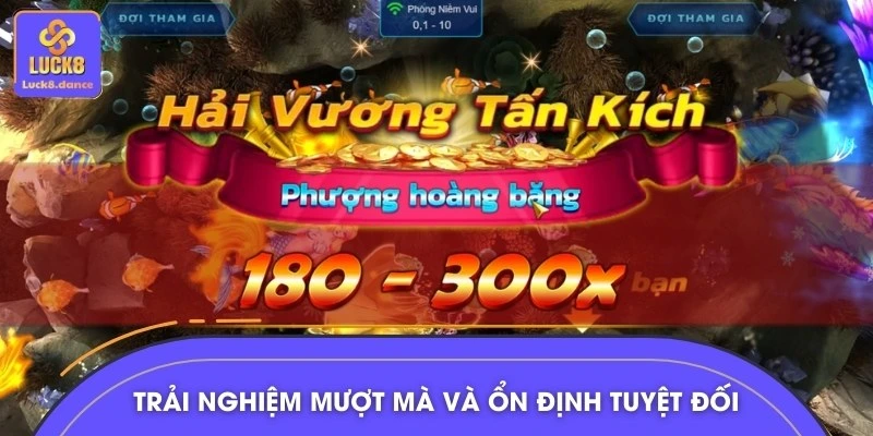 Ứng dụng vận hành mượt mà giúp người chơi săn cá dễ dàng